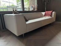 Soffa vitt skinn fint skick billigt!