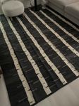 Matta 240x300 grå/vit/svart ikea