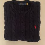 Kabelstickad tröja ralph lauren