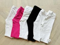Sex par 3/4 leggings barn strl 86/92