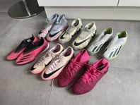 Fotbollsskor, Adidas och Nike