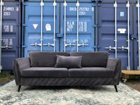 Mio 3 sits sammet soffa (leverans)