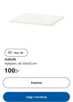 Hjälpa hyllplan från Ikea