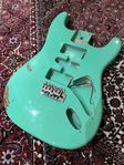 Stratocaster kropp, surf green