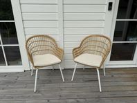 2 stycken rottingstolar IKEA