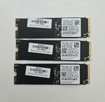 3x Samsung SSD m.2 (Premium) PM991 NVMe 256GB Gen 3x4