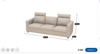 IKEA VIMLE 3-sitssoffa, Gunnared beige