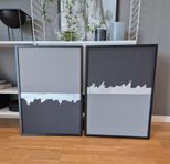 2 st. tavlor 50x70 cm