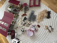 schleich stall med tillbehör