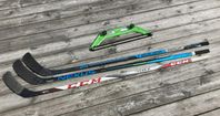 Hockeyklubbor och passare