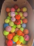 40st färgade golfbollar