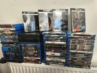 stort Bluray paket + 4 4K filmer