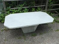 Trädgårdsbord i vit CARRERA marmor