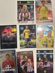 Gamla fotbolls kort från EURO och Champions league "Zlatan"