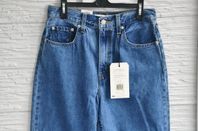 Levis original dam märke hight loose taper jeans byxor blå