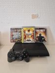 PS3 Super Slim / 3 Spel / Originalkontroll