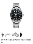 certina ds action(ny) diver powermatic 80, 43mm