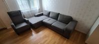 soffa plus fåtölj bortskänkes 