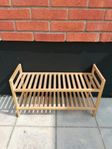 Wooden shoe rack