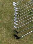 Titleist Vänster set. 3-P, 3 wedgar, Driver,  Trä 3