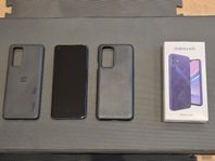 OnePlus 9 Pro och Samsung Galaxy A15