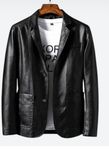 Läder Blazer