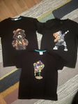 Klädpaket tre svarta t-shirts stl 134/140