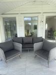 Loungegrupp soffa + 2 fåtöljer