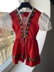 Vintage sommarklänning midsommar "folkdräkt" storlek 6