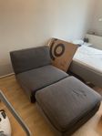 fåtölj, säng hylla & lampa. IKEA Kivik 
