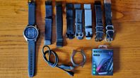 Garmin Fenix 7S med tillbehör
