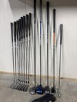 komplett golfset! många klubbor