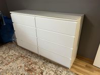 Malm byrå 8 lådor 