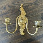 Lampett i mässing, mässing ljusstake, vägg ljusstake
