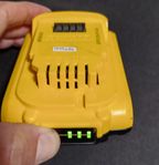 DEWALT 18V XR 2.0Ah Batteri 97% kapacitet kvar