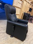 Elektrisk recliner fåtölj, läder.