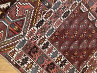 Antik Tekke-matta/Boukhara handknuten ca 1900 St: 164x147 cm