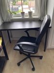 Skrivbord + skrivbordsstol, IKEA 