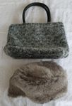 Fakefur sett mössa och väska 600kr