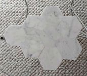 40 st Carrara marmor hexagon 10X10 cm klinker