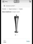 Sängben Delux metall krom - Mio - bed legs - 19cm - 4/st