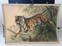 Skolplansch tiger