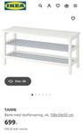 IKEA Tjusig Bänk med skohylla 