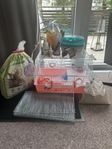 Hamsterbur med massa tillbehör 