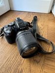 Nikon d5300 + 18-140mm objektiv 
