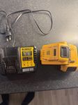 Dewalt laddare + 2 batteri