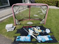Hockeymål med tillbehör