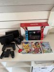 Nintendo switch, 3 spel & tillbehör