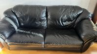 Äkta lädersoffa