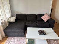 Mörk Soffa - Divansoffa/schäslong